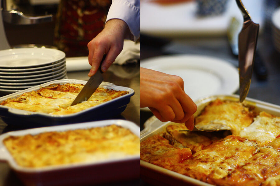 Lasagna. Lesson "Tastes of Italy". Сooking school "My Odessa Cuisine".