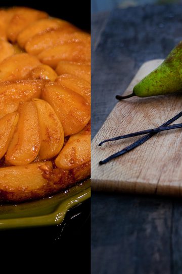 Roquefort and pear tarte Tatin. Step by step picture recipes in cooking blog.