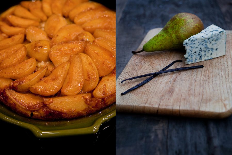 Roquefort and pear tarte Tatin. Step by step picture recipes in cooking blog.