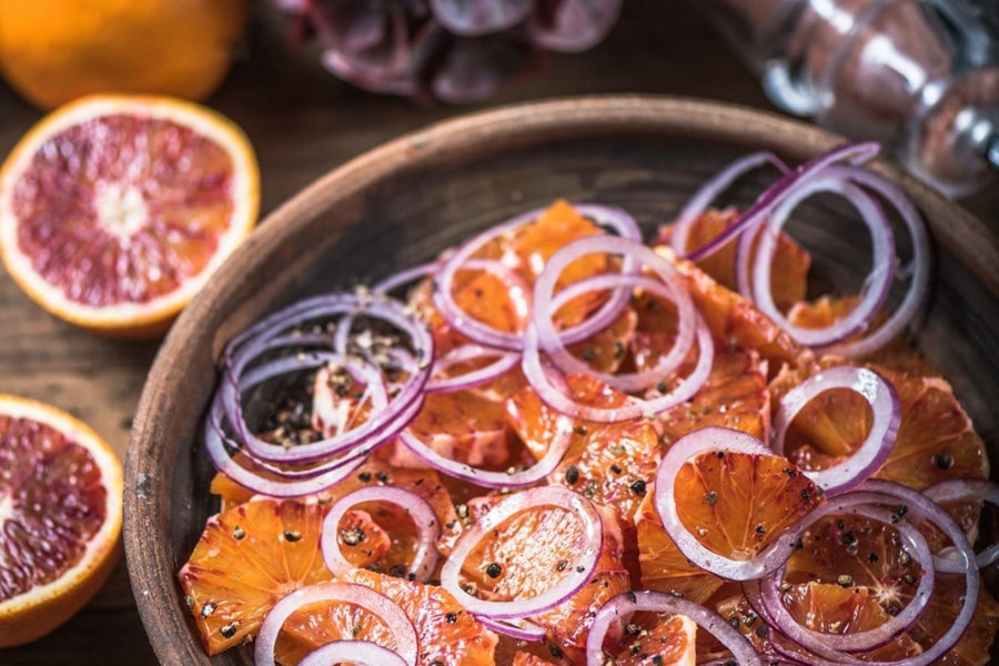 Sicilian orange salad. Best famous recipes in cooking at home blog