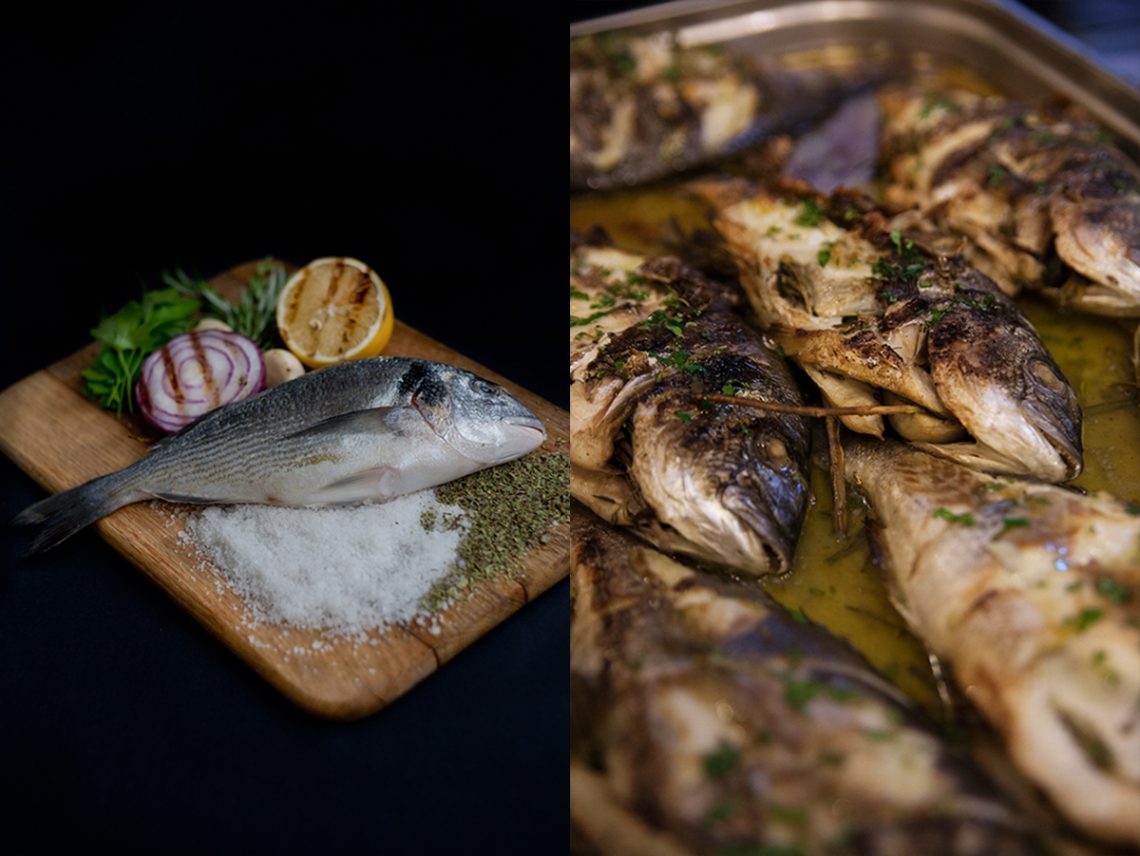 Grilled dorada. Step by step recipes in Maria Kalenska blog