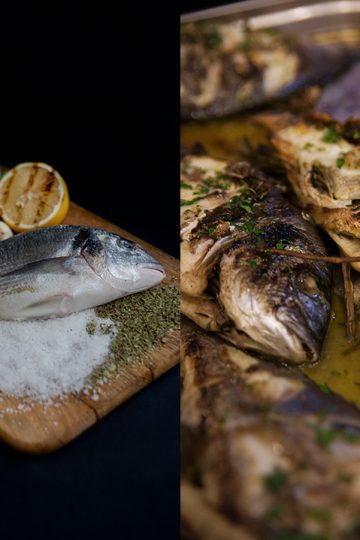 Grilled dorada. Step by step recipes in Maria Kalenska blog