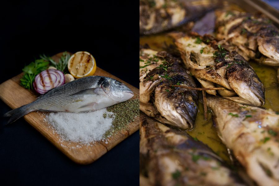 Grilled dorada. Step by step recipes in Maria Kalenska blog