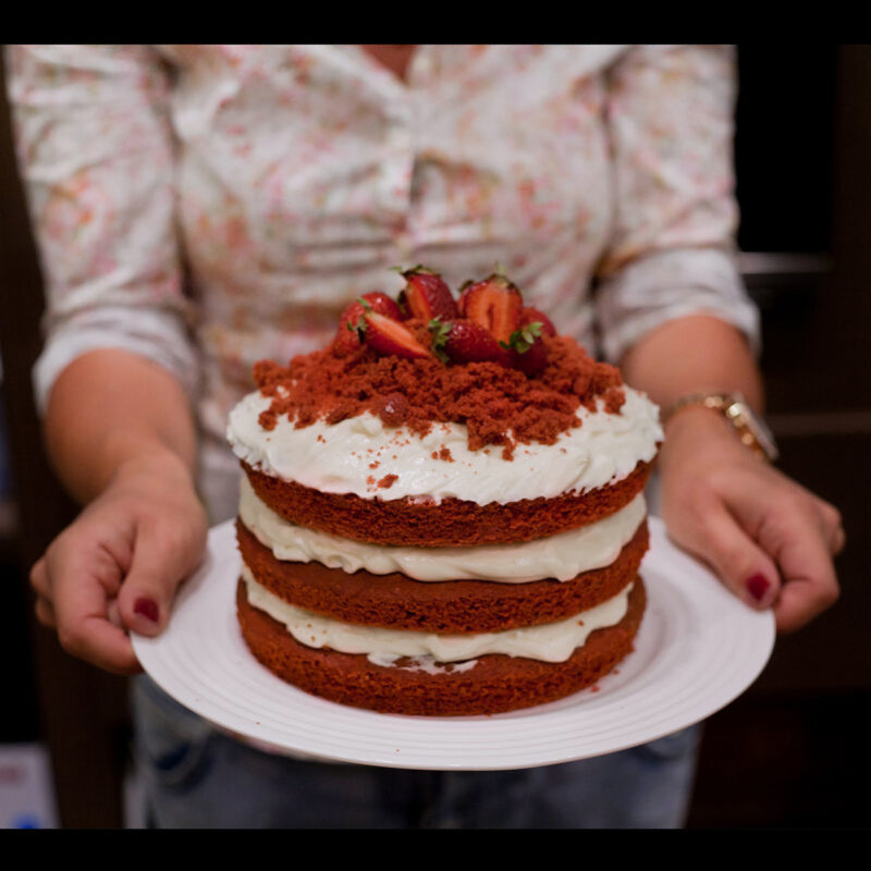 Lesson Red Velvet Cake. Cooking class in Odessa.