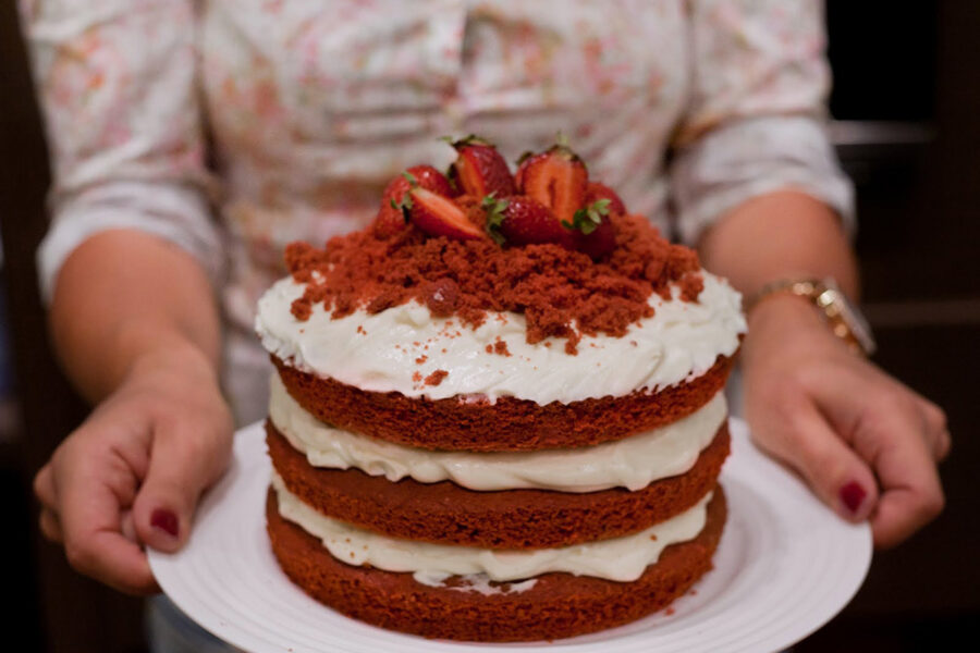 Lesson Red Velvet Cake. Cooking class in Odessa.