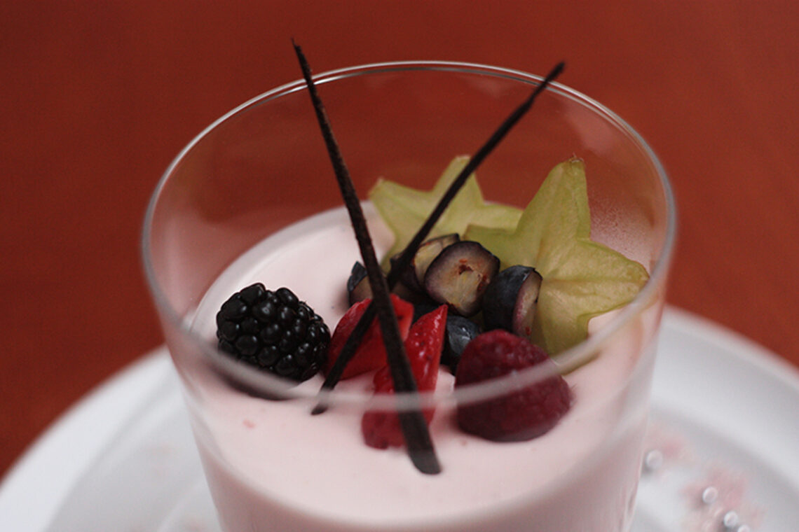 Ginger-lime panna cotta