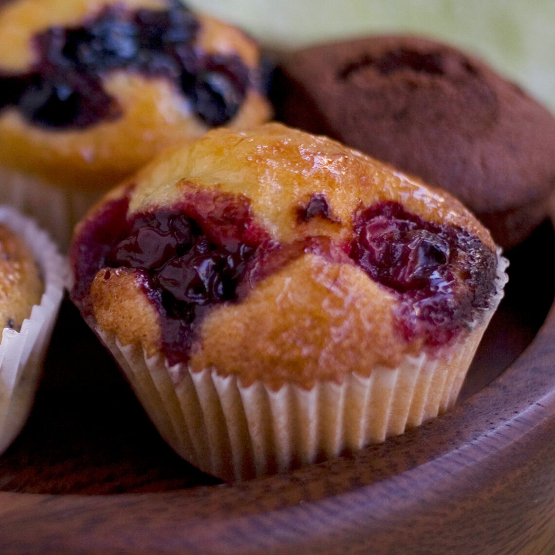 Berry muffins. Best famous recipes in cooking at home blog