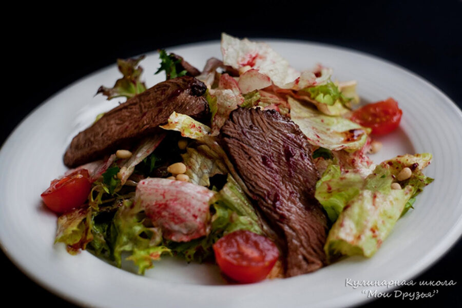 Veal mix salad. Recipes and meal ideas in Maria Kalenska blog