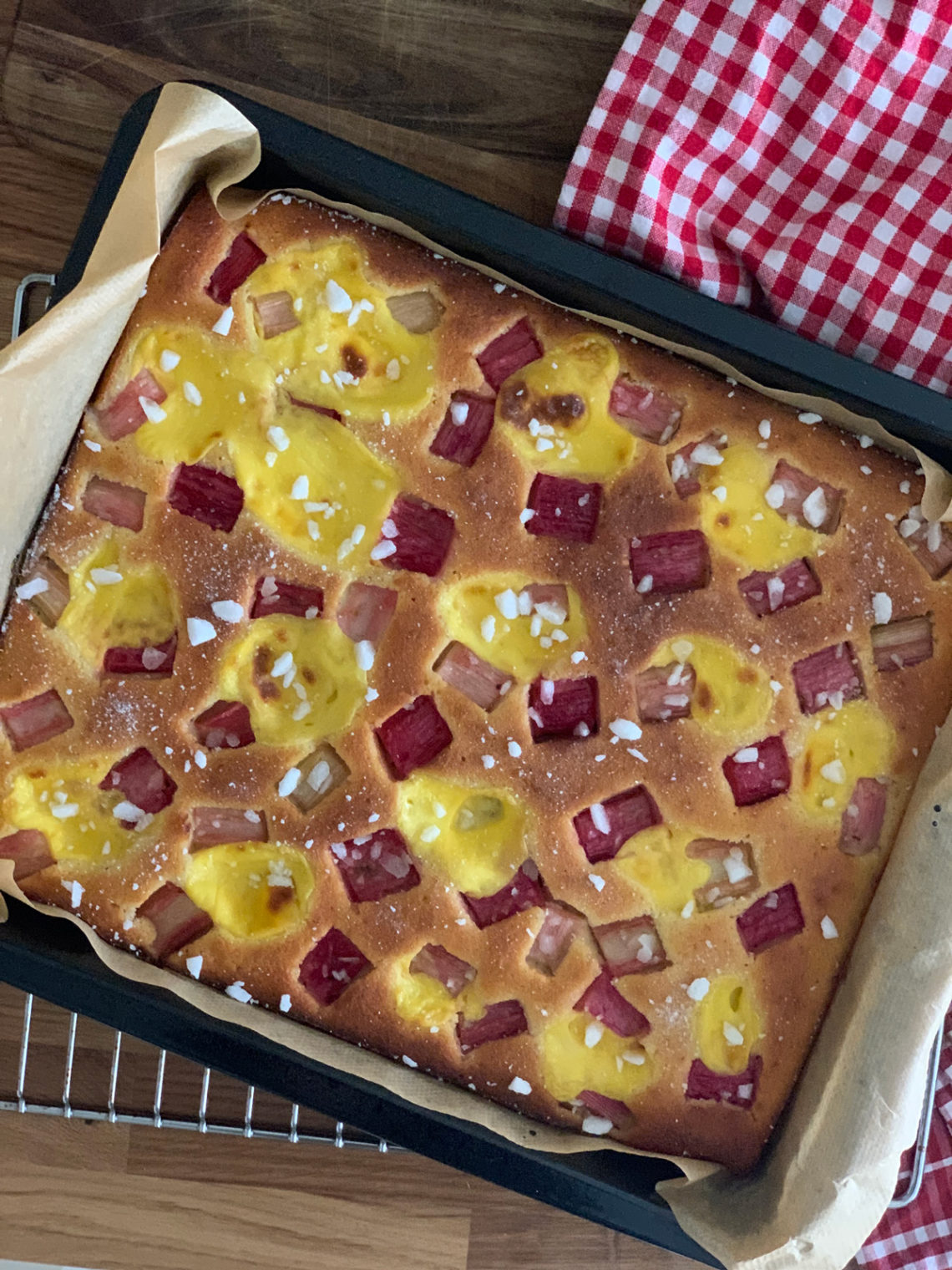 Rhubarb cake. Best cooking recipes with step-by-step photos.