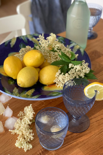 Socată or elderflower cordial. Delicious recipes from famous chefs.