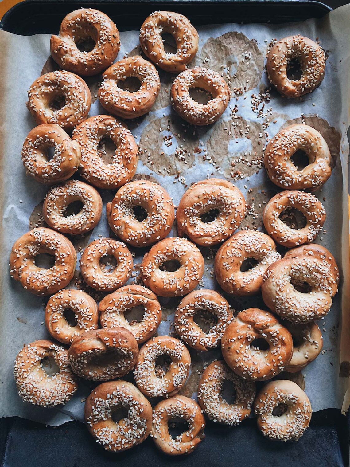 Sourdough bagels by Mykola Nevrev. The best culinary blog for cooking at home.